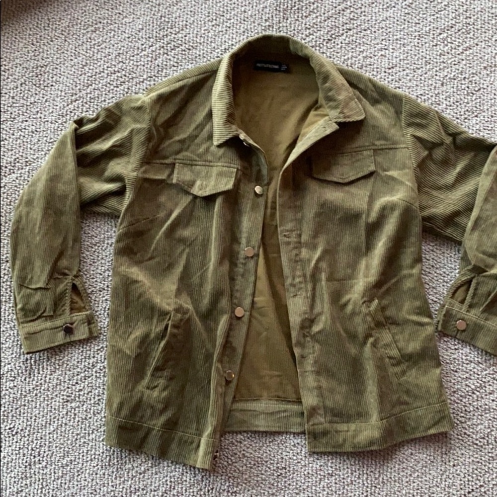 Pretty Little Thing oversized trucker shirt